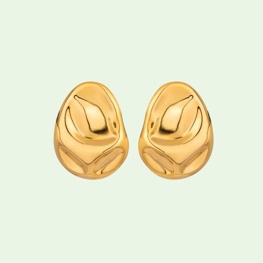 Influencer Chunky Earrings in 18k Gold